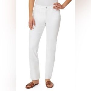 NEW Coldwater Creek White Summer Bootcut City stretch Jeans size 14 petite